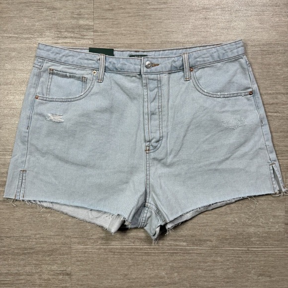 Wild Fable Super High Rise Button Fly Cut Off Shorts Women 16 2.5" Inseam NEW - Picture 1 of 10